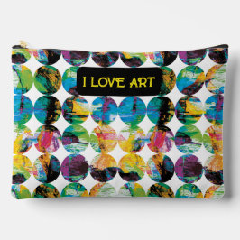 Grunge Kreise. Zubehörtasche