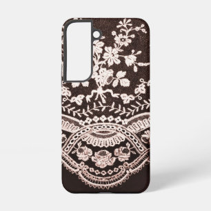 Grunge Lace Fabric Samsung Galaxy Hülle