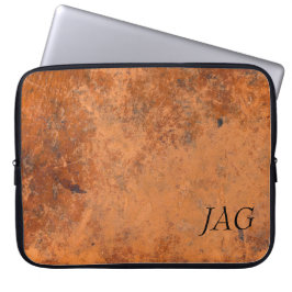 Grunge Leather Monogram Laptopschutzhülle