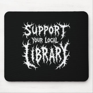 Grunge-Lesestütze Lokale Bibliothek Gothic Mousepad