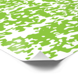 Grunge Lime Green Pattern - Sommer Abstrakte Dekor Poster