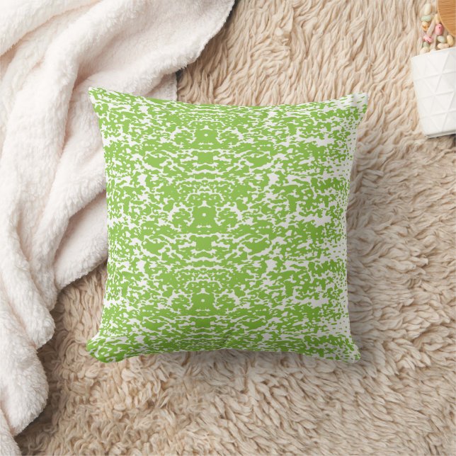 Grunge Lime Green Pattern - Summer Abstract Decor Kissen (Decke)