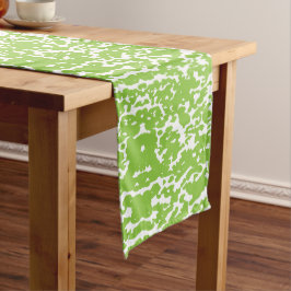 Grunge Lime Green Pattern - Summer Abstract Decor Mittelgroßer Tischläufer