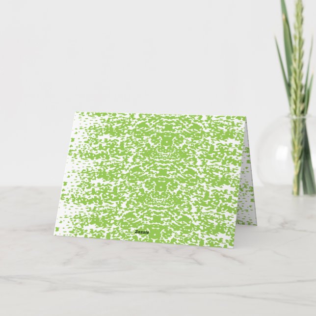 Grunge Lime Green Texture Einladung (Rückseite)