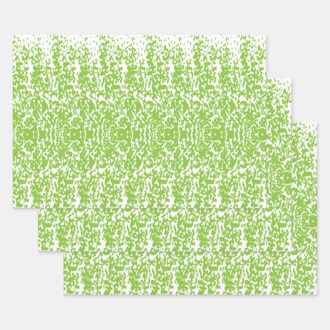 Grunge Lime Green Texture Geschenkpapier Set (Set)