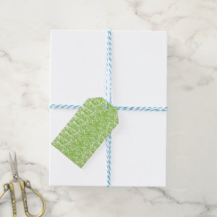 Grunge Limettengrün-Textur Geschenkanhänger
