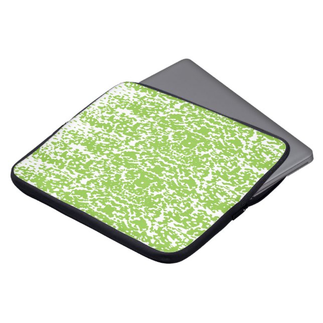 Grunge Limettengrün-Textur Laptopschutzhülle (Vorne Oben)