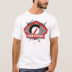Grunge-Logo für Oral Cancer Survivor T-Shirt