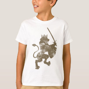 Grunge-Löwe-König Boys Ringer T-Shirt