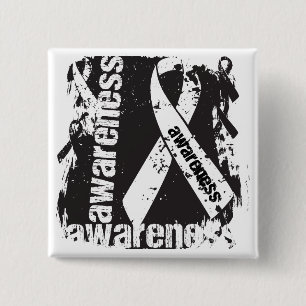Grunge Lungenkrebs-Bewusstsein Button