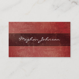 Grunge Marble Red Trendy Carte de visite