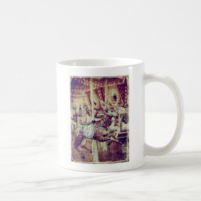 Grunge Merry-Go-Round-Goat Kaffeetasse (Rechts)