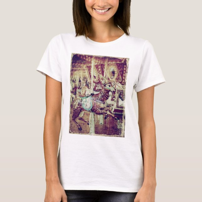 Grunge Merry-Go-Round-Goat T-Shirt (Vorderseite)