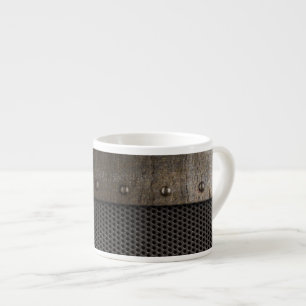 Grunge-Metal-Hintergrund Espressotasse