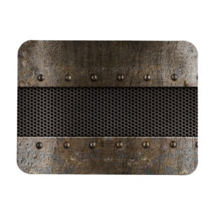 Grunge-Metal-Hintergrund Magnet