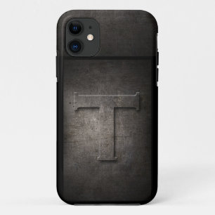 Grunge Metal Monogram Handyhülle iPhone 11 Hülle