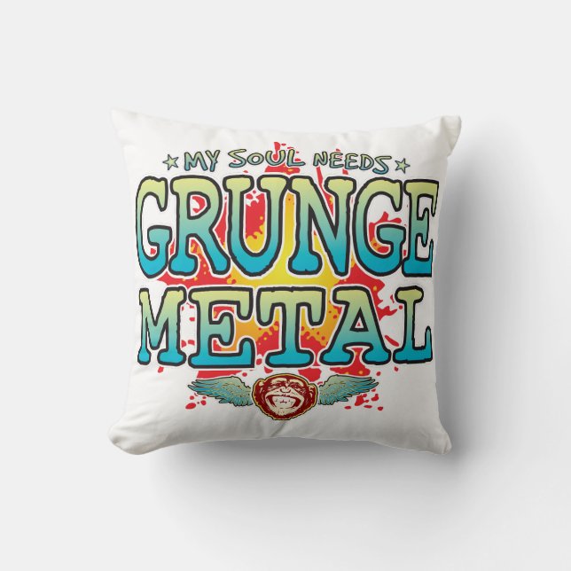 Grunge Metal Soul Kissen (Vorderseite)