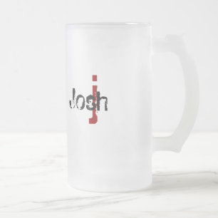 Grunge Mit Monogramm Mattglas Bierglas