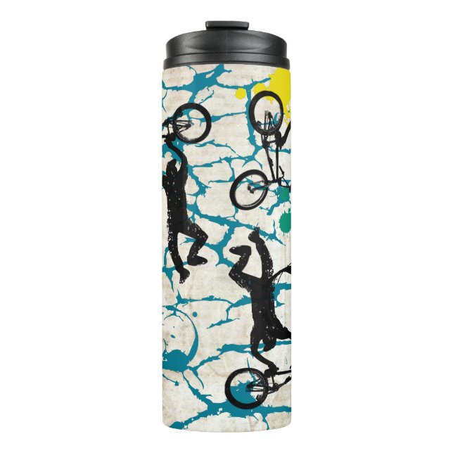 Grunge Mountain Bike Dirt Bike BMX Thermosbecher (Vorderseite)