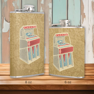 Grunge-Münzspielautomat Flachmann