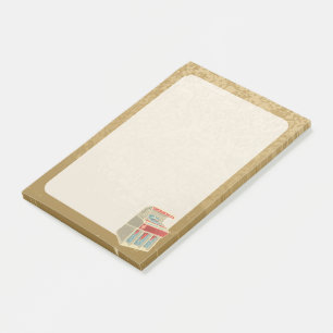 Grunge-Musikbox Post-it Klebezettel