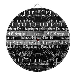 Grunge-Musiknoten Dartscheibe