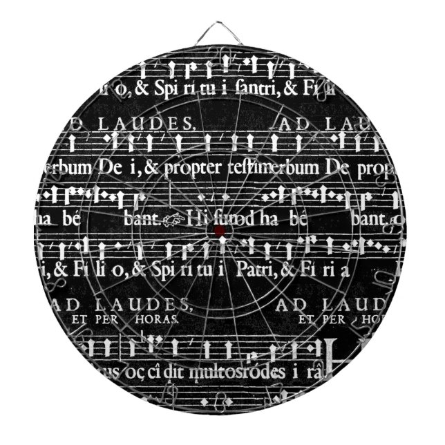 Grunge-Musiknoten Dartscheibe (vorne)