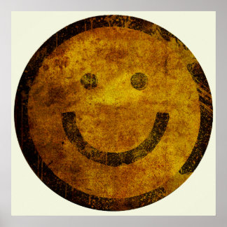 Grunge Not Face Poster (groß)