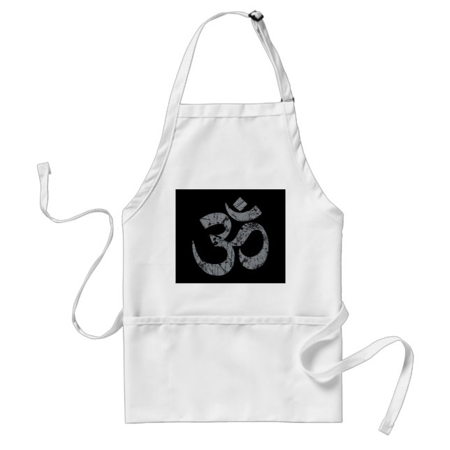 Grunge OM Symbol Spiritualität Yoga Schürze (Vorne)