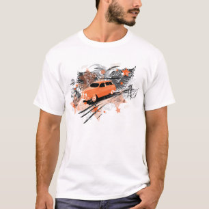 Grunge_orange Saab-95 T-Shirt