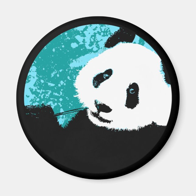 Grunge Panda. Magnet (Vorne)
