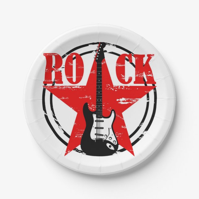 Grunge Pappteller (Vorderseite)