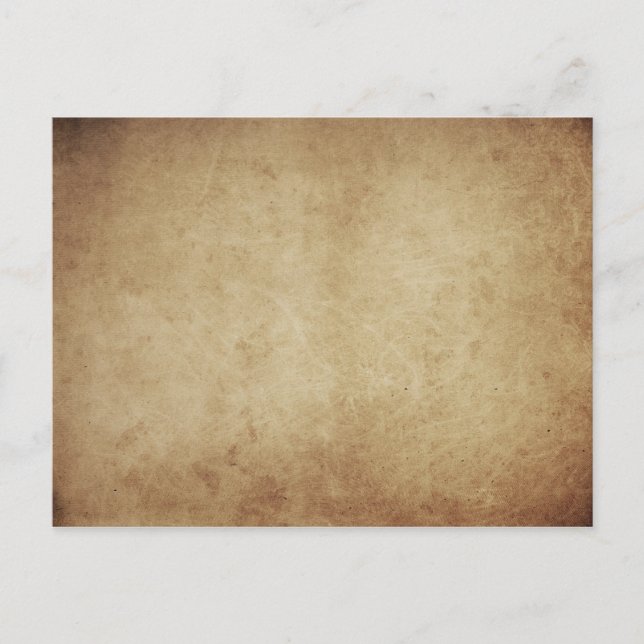 Grunge Parchment Rustic Postkarte (Vorderseite)