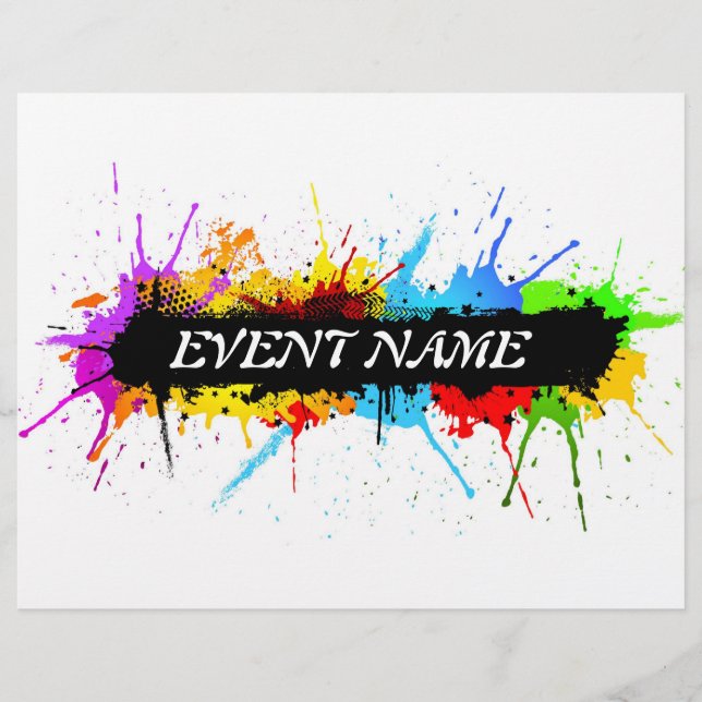 Grunge-Partyflyer Flyer (Vorne)