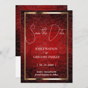 Grunge Patina roter Vintager Hintergrund Save the  Save The Date