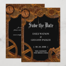 Grunge Patina Vintager Hintergrund Save the Date