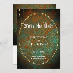 Grunge Patina Vintager Hintergrund Save the Date