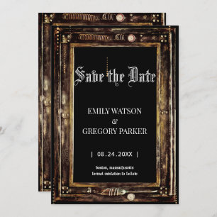 Grunge Patina Vintager Hintergrund Save the Date