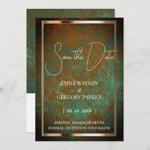 Grunge Patina Vintager Hintergrund Save the Date