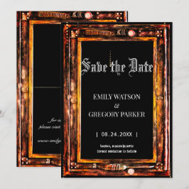 Grunge Patina Vintager Hintergrund Save the Date