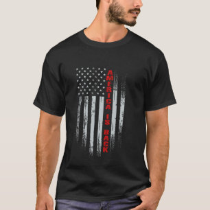 Grunge-patriotische amerikanische Flagge USA AMERI T-Shirt