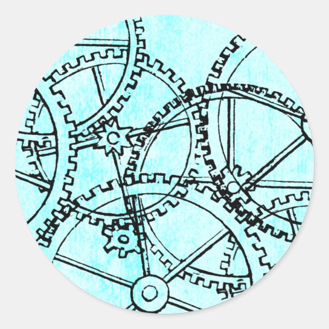 Grunge Pattern 221 Runder Aufkleber (Vorderseite)