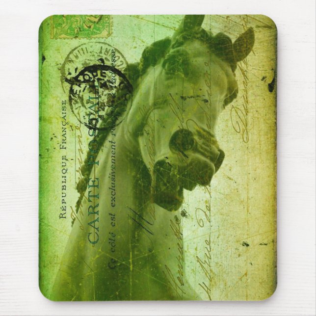 Grunge Pferde Postcard ähnlich Mousepad (Vorne)