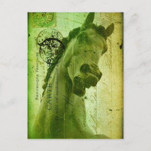 Grunge Pferde Postcard ähnlich Postkarte