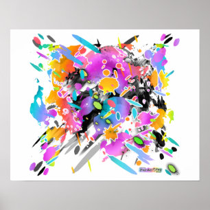 GRUNGE PUNK SPRITZER ART POSTER