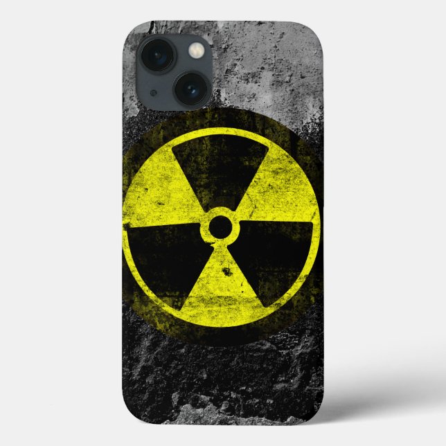 Grunge Radioactive Symbol Case-Mate iPhone Hülle (Rückseite)