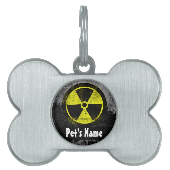 Grunge Radioactive Symbol Tiermarke (Vorderseite)