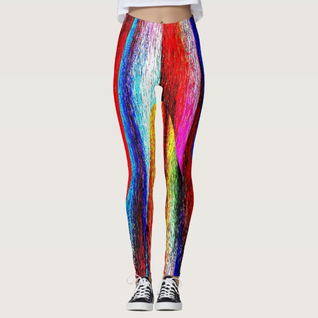 Grunge Rainbow Leggings (Devant)
