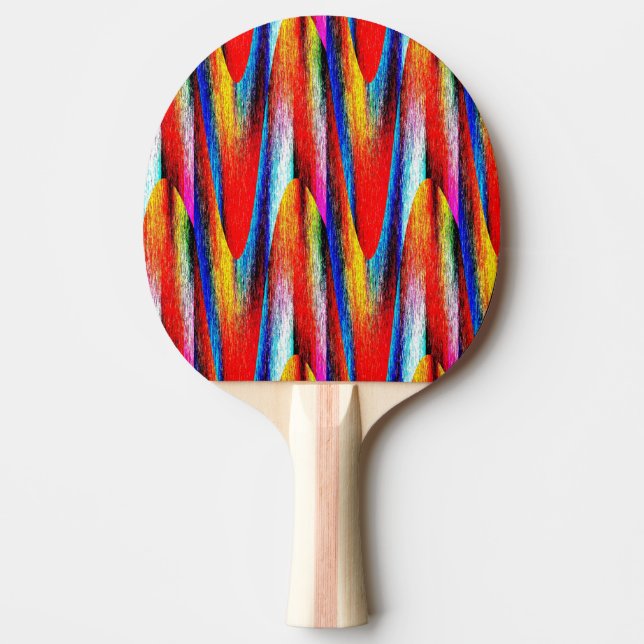 Grunge Rainbow Tischtennis Schläger (Vorderseite)