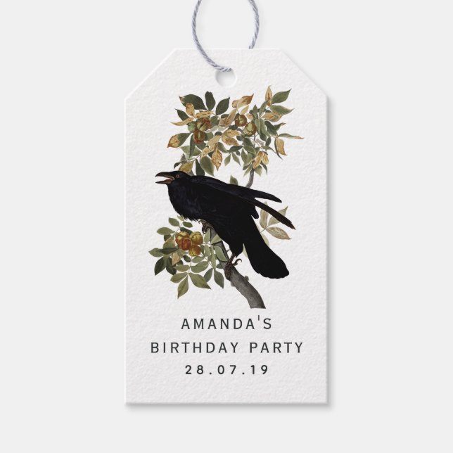 Grunge Ravenwood Gothasy Fantasy Geschenkanhänger (Vorderseite)